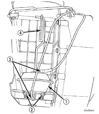 Fig. 78 Recirculation Air Door Actuator Remove/ Install