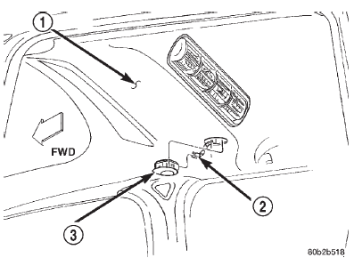 Fig. 79 Rear Blower Motor Switch Remove/Install