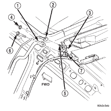 Fig. 80 Rear Overhead A/C Unit Refrigerant Line Remove/Install