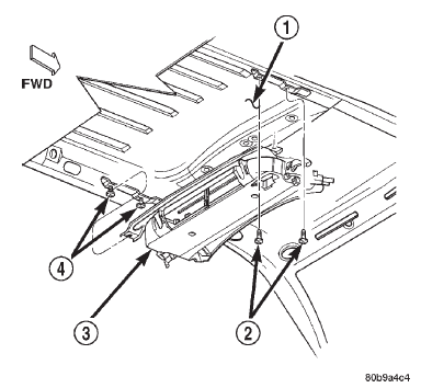 Fig. 82 Rear Overhead A/C Unit Remove/Install