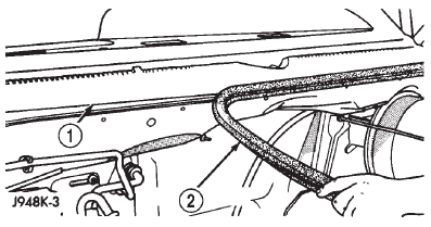 Fig. 89 Cowl Plenum Cover/Grille Panel Weatherstrip