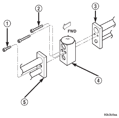 Fig. 57 REAR EXPANSION VALVE REMOVAL/ INSTALL