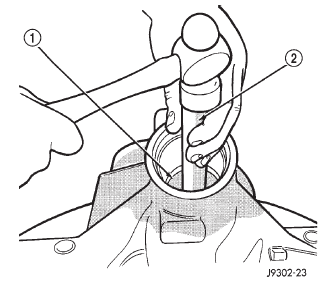 Fig. 22 Rear Bearing Cup Removal