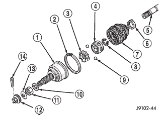 Fig. 13 Outer C/V Joint Components
