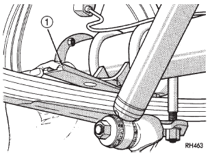 Fig. 37 Pinion Angle Adjustment at Leaf Springs