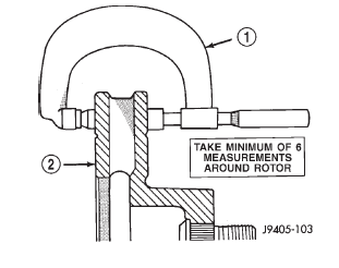 Fig. 8 Measuring Rotor Thickness