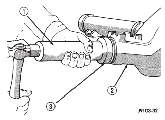Fig. 16 8 1/4 Axle Pinion Seal Installation