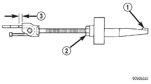 Fig. 60 Adjustment Mark On Cable Tensioner Rod