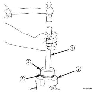 Fig. 24 Install Differential Side Bearings-8 1/4 Axle