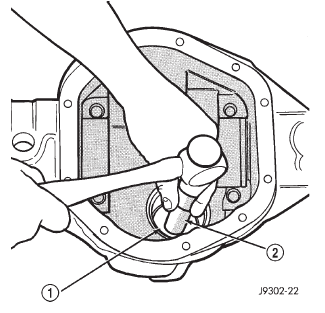 Fig. 29 Front Bearing Cup Removal