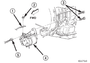 Fig. 11 Starter Motor Remove/Install - 4.7L Engine