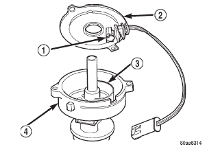 Fig. 1 Distributor and Camshaft Position Sensor