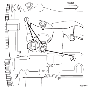 Fig. 5 CKP Sensor Location-4.7L V-8 Engine