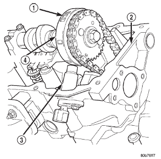 Fig. 8 CMP Sensor and Tonewheel-4.7L Engine