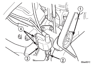 Fig. 24 Ignition Coil-3.9L V-6 or 5.2/5.9L V-8 Engines