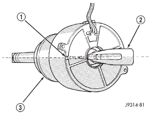 Fig. 32 Rotor Alignment Mark-3.9/5.2/5.9L Engines