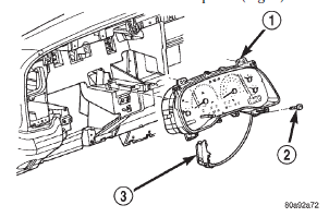 Fig. 3 Instrument Cluster Remove/Install