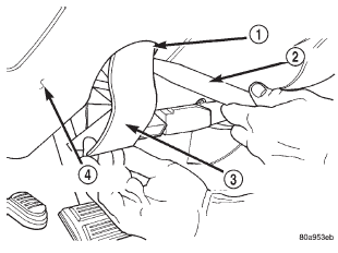 Fig. 10 Park Brake Release Handle Remove/Install