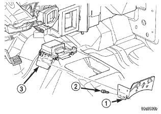 Fig. 12 Instrument Panel Center Support Bracket Remove/Install