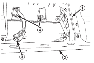 Fig. 26 Passenger Side Airbag Module Lower Bracket Screws