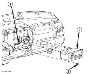 Fig. 4 Radio Receiver Remove/Install