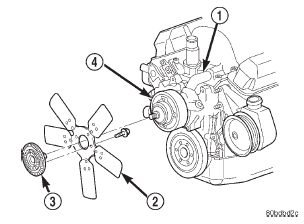 Fig. 10 Water Pump Bypass Hose-5.2L/5.9L Engines