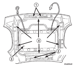 Fig. 1 Driver Side Airbag Module Trim Cover and Horn Switch