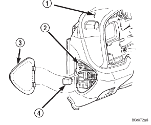 Fig. 2 Horn Relay Remove/Install