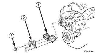 Fig. 13 Automatic Belt Tensioner-5.2L/5.9L Engines