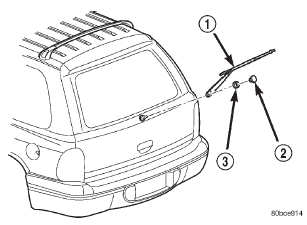Fig. 10 Rear Wiper Arm Remove/Install