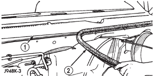 Fig. 11 Cowl Plenum Cover/Grille Panel Weatherstrip