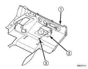 Fig. 19 Rear Window Switch Pod Remove/Install