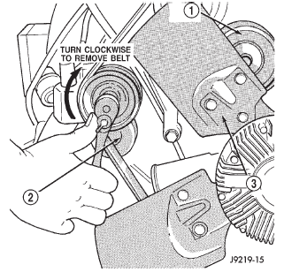 Fig. 30 Automatic Belt Tensioner Assembly-5.2L/ 5.9L Engines