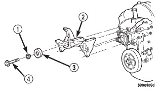 Fig. 40 Generator-A/C Compressor Mounting Bracket-5.2L/5.9L Engine