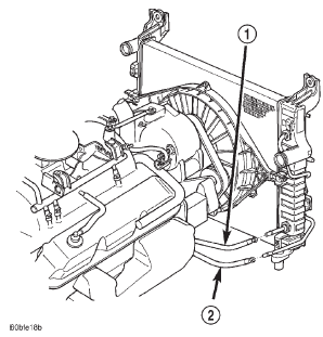 Fig. 53 Transmission Oil Cooler Lines-Automatic Transmission Only