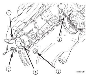 Fig. 55 Block Heater Removal/Installation-5.2L/5.9L