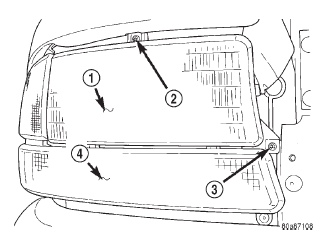 Fig. 2 Headlamp Adjustment Screws