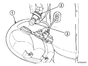 Fig. 4 Tail, Brake, Turn Signal and Back-up Lamp Bulb