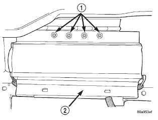 Fig. 10 Passenger Side Airbag Module Rivets
