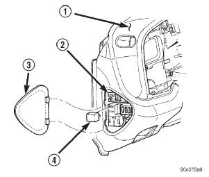Fig. 7 Horn Relay Remove/Install