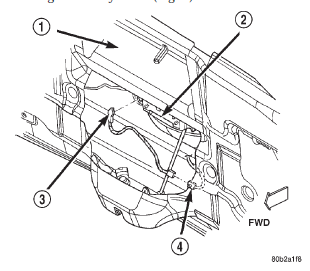Fig. 3 Liftgate Lock Cylinder Switch Remove/Install