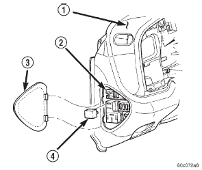 Fig. 5 Horn Relay Remove/Install