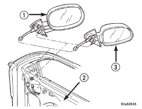 Fig. 8 Power Mirror Remove/Install