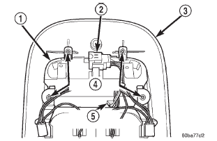 Fig. 7 Compass Mini-Trip Computer Remove/Install