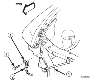 Fig. 10 Ambient Temperature Sensor Remove/Install