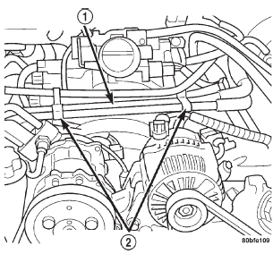 Fig. 45 Heater Hoses and Tubes Removal / Installation