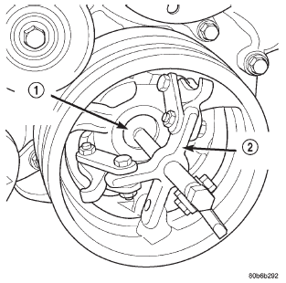 Fig. 70 Crankshaft Damper-Removal