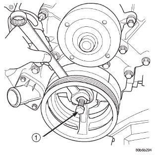 Fig. 72 Crankshaft Damper-Installation