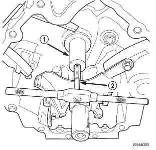 Fig. 89 Tapping Idler Shaft For Special Tool 8517