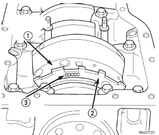 Fig. 104 Main Bearing Markings on Target Wheel